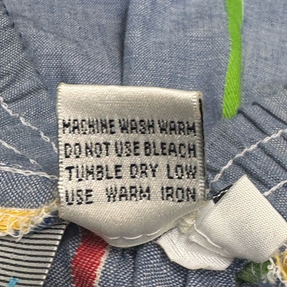 Vintage Chaus Sport Chambray Maxi Midi Skirt Rainbow Stripe - Picture 7 of 7